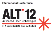 International conference on Advanced Laser Technologies ALT’12 